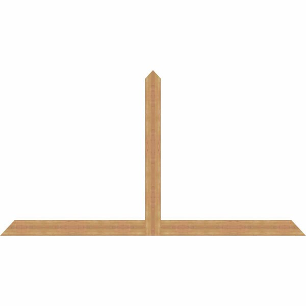 Ekena Millwork Portland Timber Gable Bracket, Western Red Cedar, 108"W x 58"H x 1 1/2"D x 5 1/2"F, 13/12 Pitch GBW108X58X0206POR00SWR - main